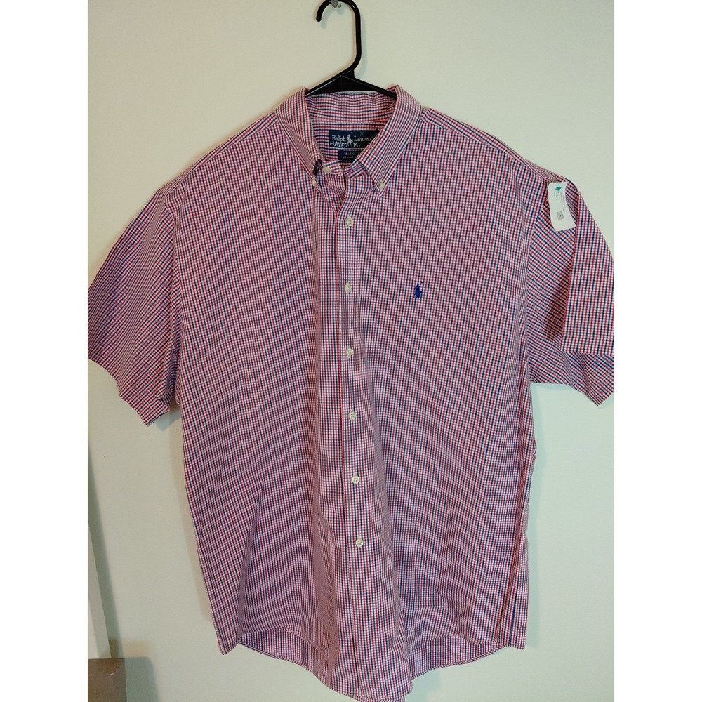 Polo Ralph Lauren Blake Short Sleeve Size XL Mens Tartan Plaid  Multicolored
